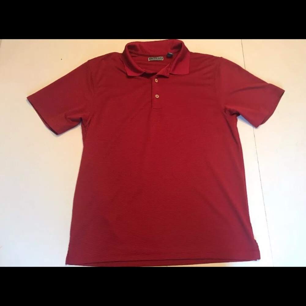 Cubavera Polo Shirt Red Men’s Large